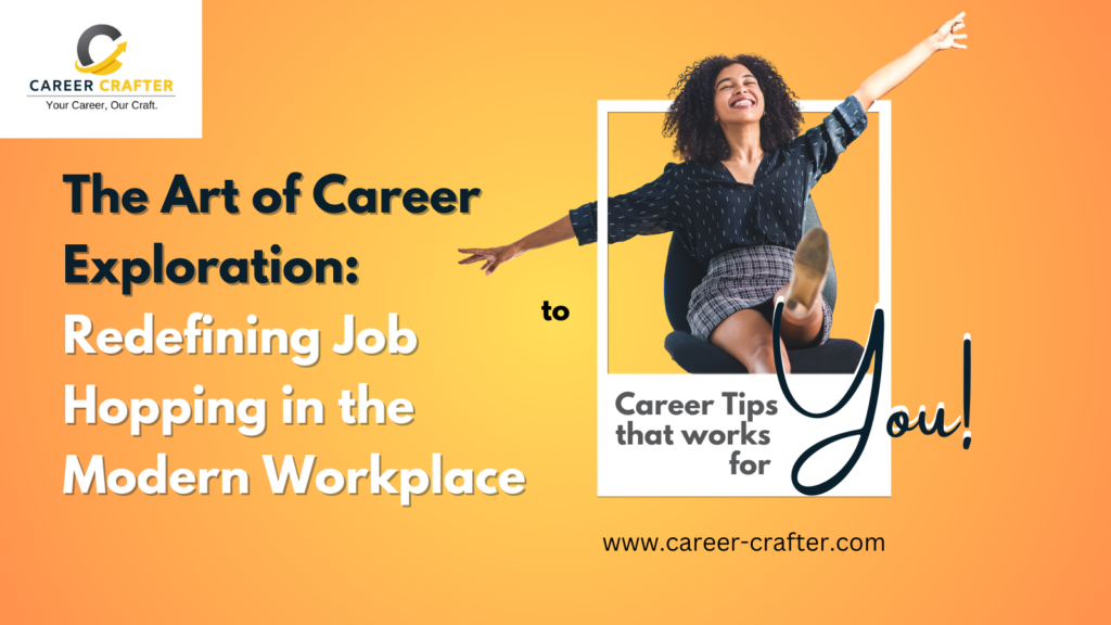 A woman sitting on a chair, expressing happiness and spreading her arms in joy, representing the transformative journey of redefining job hopping and finding career fulfillment discussed in the blog.