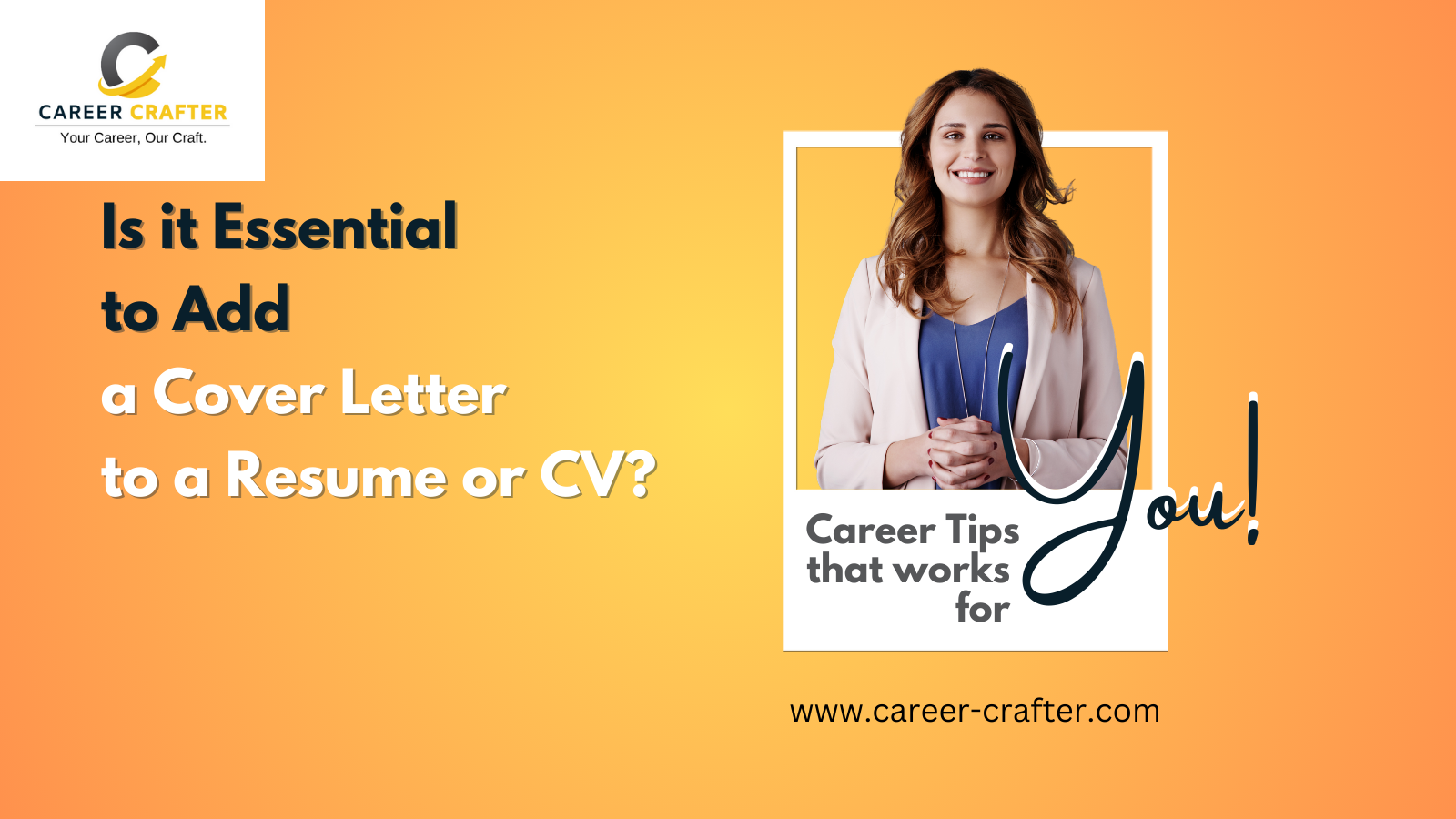 A smiling woman holding a laptop, excited about the discovery of a well-crafted cover letter.